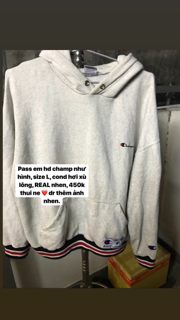 Hoodie champion , jacket hàng real ( 2hand )