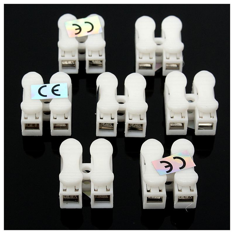 Set 100 Đầu Nối Dây Điện Nhanh 2 Chấu 10A 250V