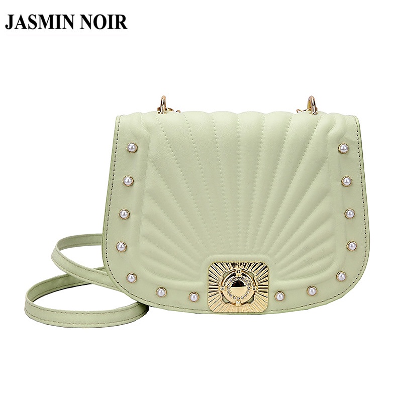 Túi Đeo JASMIN NOIR Chéo Vai Họa Tiết Sọc Thời Trang Sành Điệu Cho Nữ