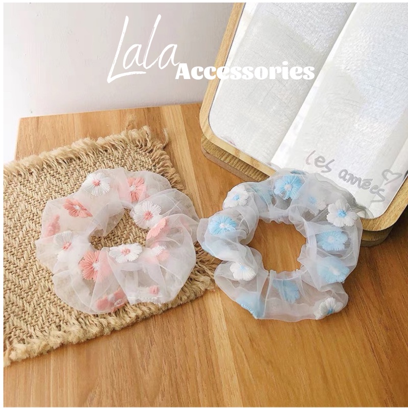 Dây buộc tóc, dây cột tóc thuê hoa, phụ kiện tóc - Lala Accessories
