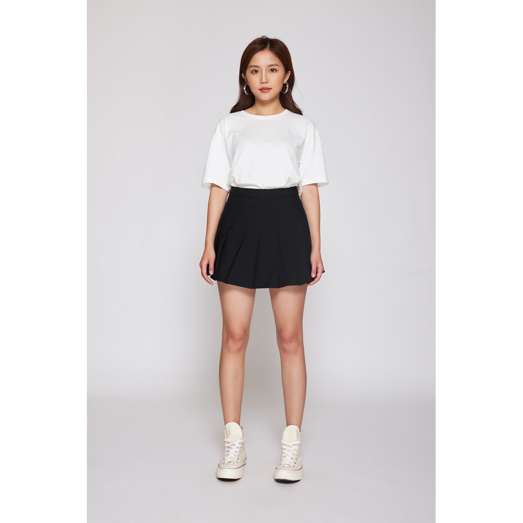 Chân Váy BOO Nữ Xếp Ly Kẻ Caro Nhiều Màu Trendy