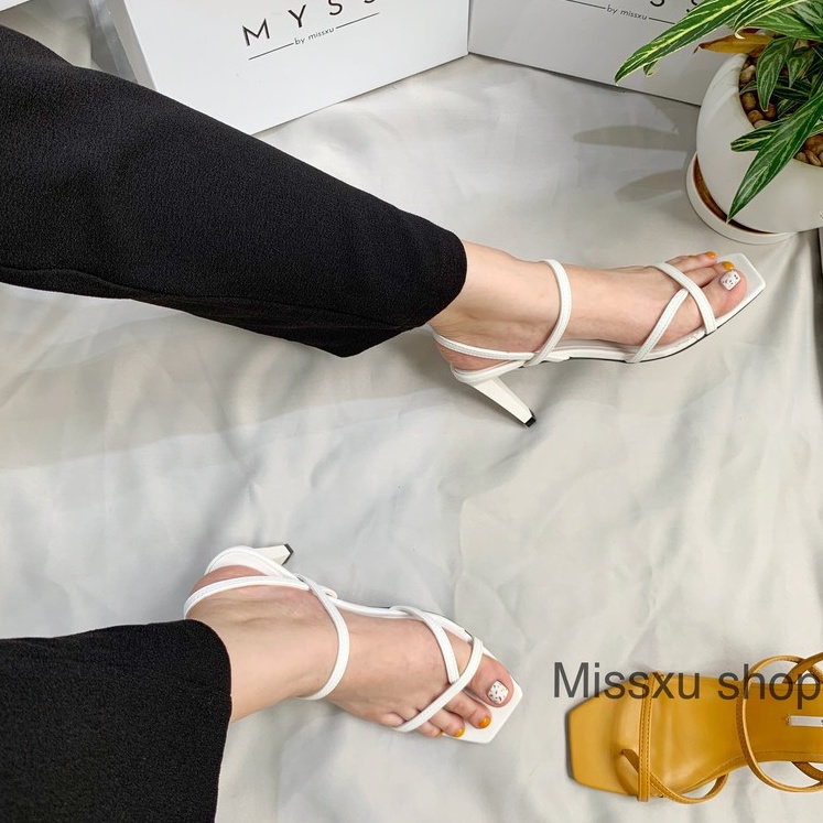 Giày sandal nữ xỏ ngón dây mảnh 7cm thời trang MYSS - SD65