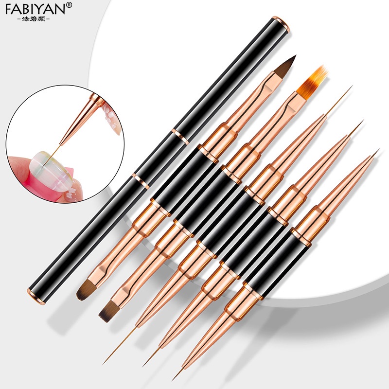 Bộ 5 cọ vẽ móng tay FABIYAN trang trí nghệ thuật