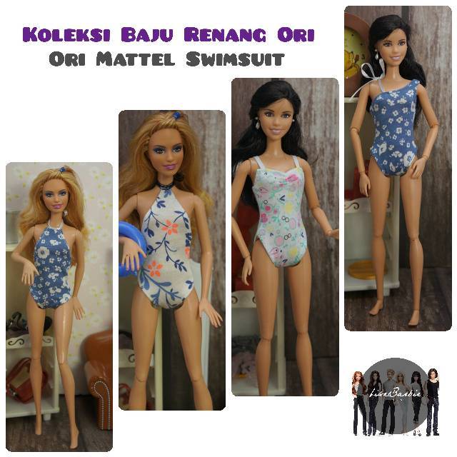 Bộ Đồ Bơi Búp Bê Barbie Xinh Xắn Đáng Yêu