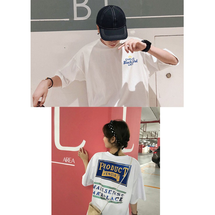 Áo Phông Nữ Dáng Rộng In Chữ So Kiu