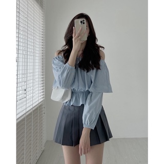 A005 Áo thô trễ vai bo chun Audrey