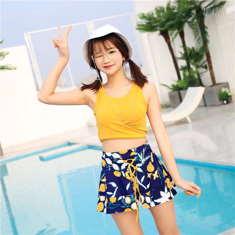 Bộ đồ bơi bikini hai mảnh 3 chi tiết đi tắm biển nữ - Dễ thương | BigBuy360 - bigbuy360.vn