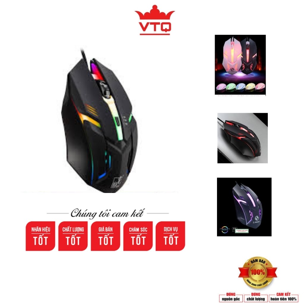 Chuột game H20 led đổi màu cao cấp bảo hành 6 tháng.shopphukienvtq
