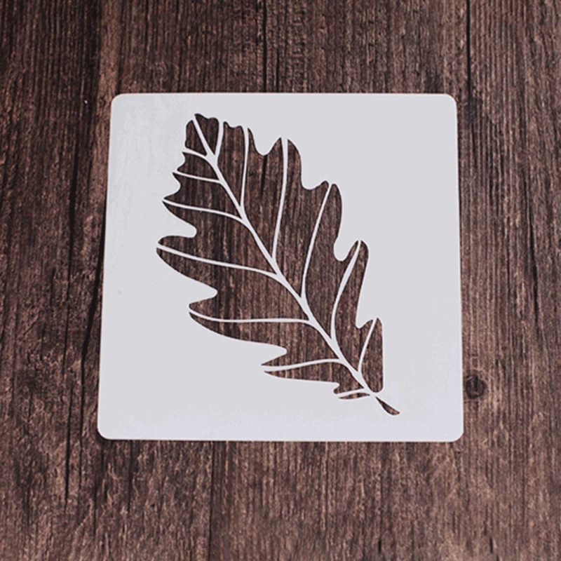 Set 9 Khuôn Cắt Giấy Làm Từ Kim Loại Hình Hoa Lá Trang Trí Scrapbook