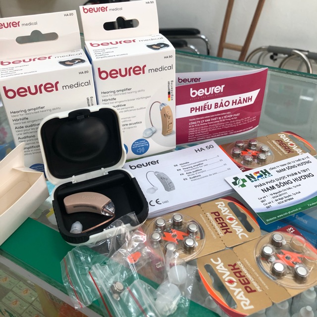 Máy trợ thính Beurer HA50 Beurer có khả năng xử lý và khuếch đại âm thanh và lọc tiếng ồn BẢO HÀNH 3