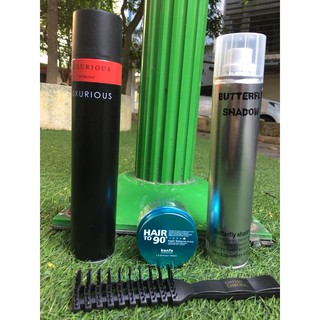 Combo Sáp vuốt tóc nam Kanfa + gôm Luxurious hoặc Butterfly shadow 320ml| Tặng lược tạo kiểu chaoba