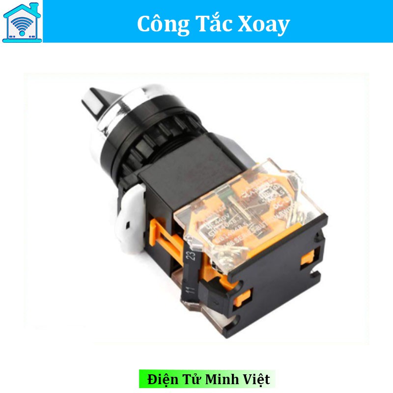 Công Tắc Xoay 2 Vị Trí hoặc 3 Vị Trí LA38-203 AC 440V 10A - Công Tắc Giá Rẻ