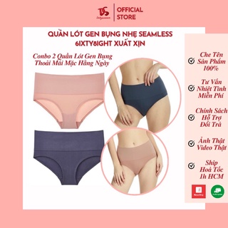 Combo 2 quần lót nữ seamless gen bụng nhẹ thấm hút mồ hôi & co dãn tốt thoải mái mặc hằng ngày 6ixty8ight xuất xịn s m l