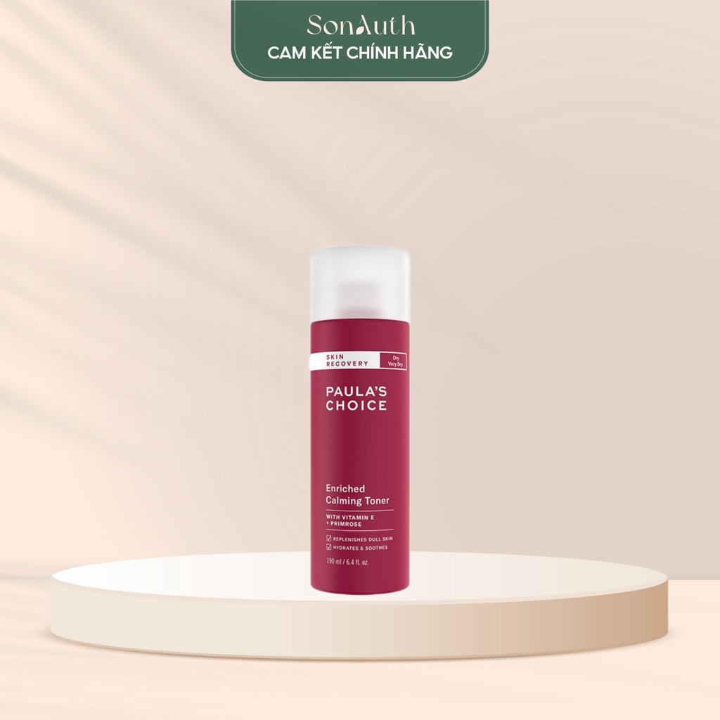 Nước hoa hồng Paula's Choice Skin Recovery Enriched Calming Toner 190ml