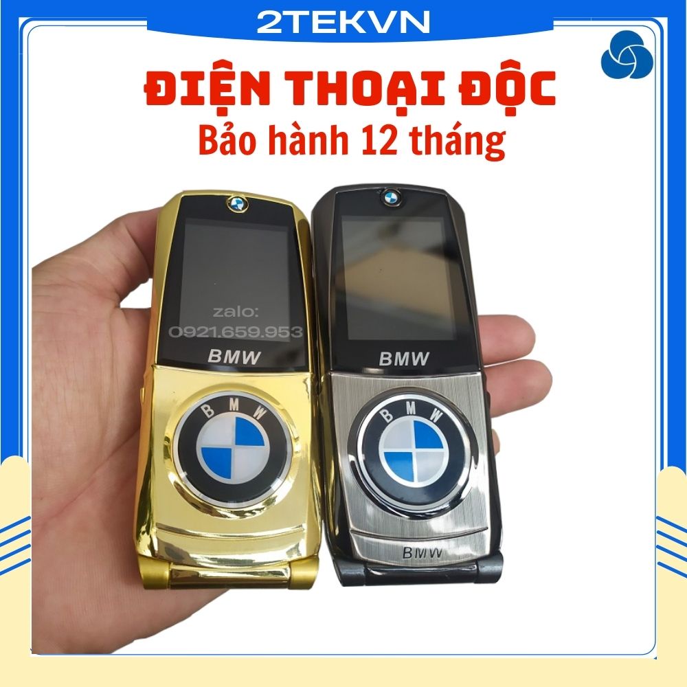 Điện thoại độc BMW 760 nắp gập vỏ ngoài kim loại sang trọng hỗ trợ 2 sim