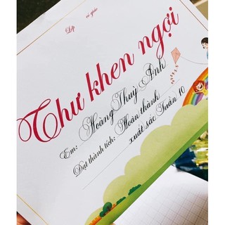 1 set 100 tờ thư khen