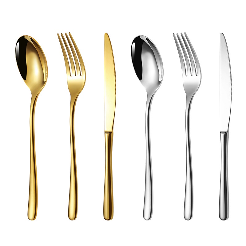 Bộ Dụng Cụ Ăn Bằng Thép Không Gỉ 304 Cao Cấp Phong Cách Châu Âu