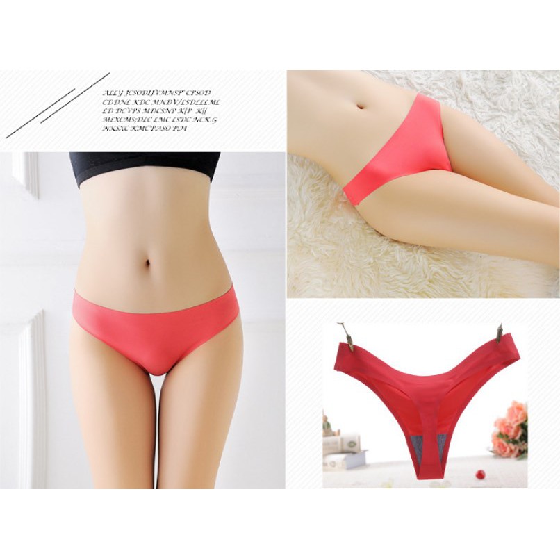 [GIÁ SIÊU RẺ] Quần lót lọt khe đúc su không đường may, chất mềm mượt, mát lạnh, siêu sexy