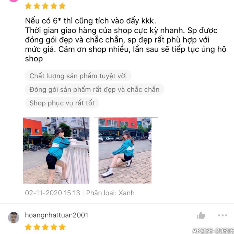 [ Mã FAMAYWA giảm 10K đơn 50K] 🔥𝐆𝐈𝐀́ 𝐒𝐈̉🔥 236 Áo Khoác Dù (2Lớp) Xanh Cam Siêu Hot (Hình Thật) | BigBuy360 - bigbuy360.vn