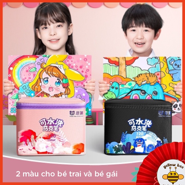 Bút màu Marker họa cụ tô màu dạ vẽ tranh anime Bộ 24/36/48