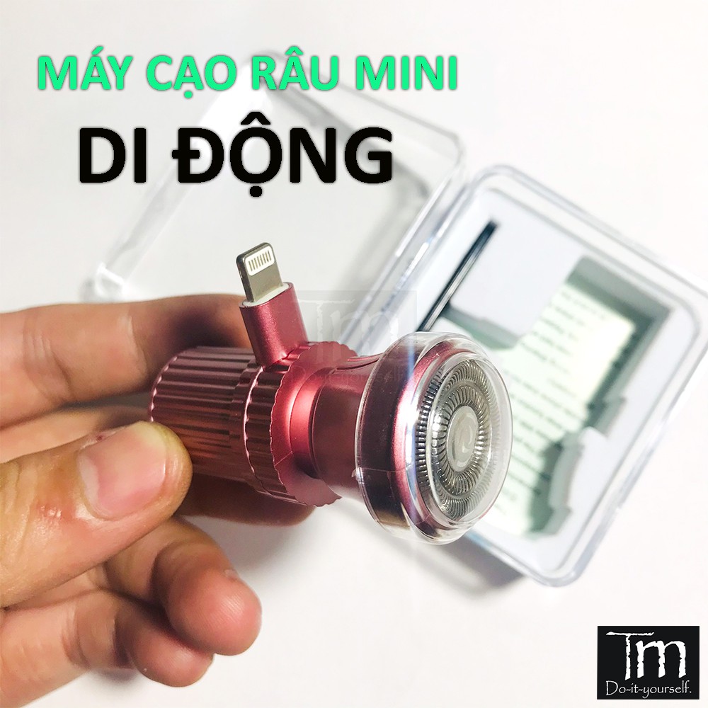 Máy Cạo Râu Mini Di Động Cắm Điện Thoại Sài Luôn
