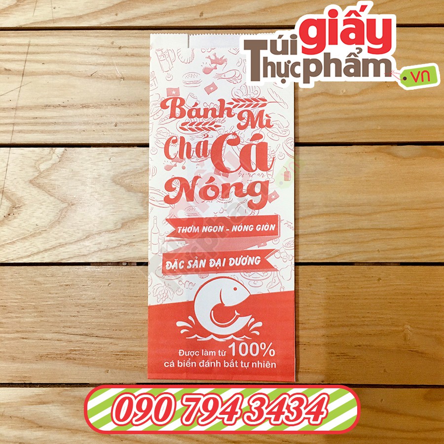 1000 Túi Bánh Mì Chả Cá Nóng (Fort - In Sẵn)