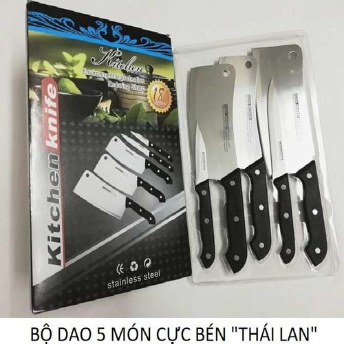 Bộ Dao Thái Lan 5 Món Siêu Bén-BỘ DAO KITCHEN KNIFE
