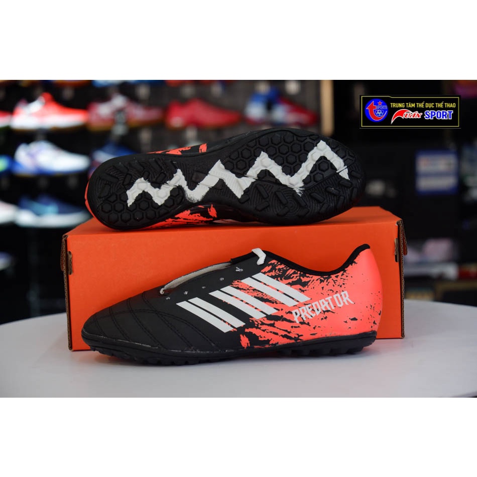 Giày đá bóng predator 3D - Đen Cam(size39-43)