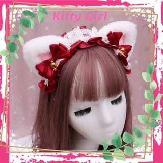 Băng Đô Nơ Tai Mèo Hình Thú Đáng Yêu Cosplay Lolita Tiểu Thư PK16