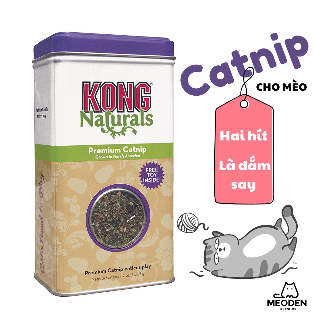 Catnip cho mèo hãng Kong hộp lớn 2oz (56.7gr)