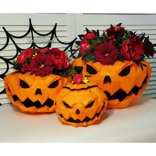 Mô hình giấy BÍ ngô Halloween