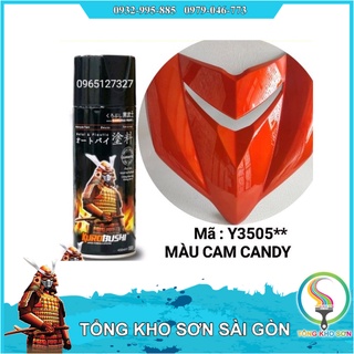Bình xịt sơn Samurai màu cam rực Y3505