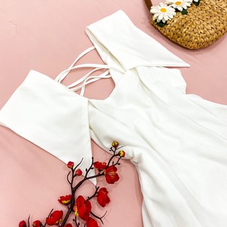 Đầm xếp li eo 2 màu (kèm hình thật)