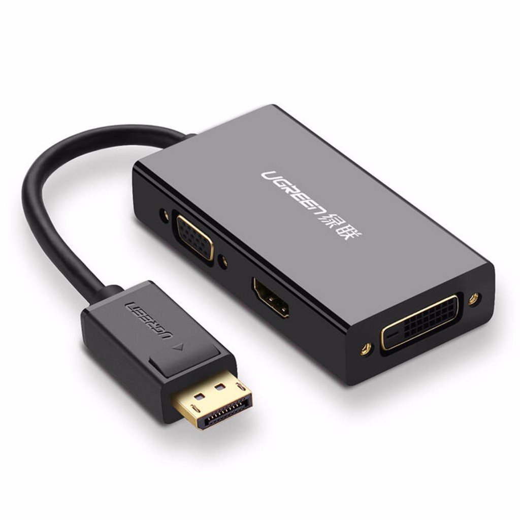 Cáp chuyển đổi đa năng Displayport sang HDMI+VGA+DVI-D(24+1) UGREEN DP110 20420