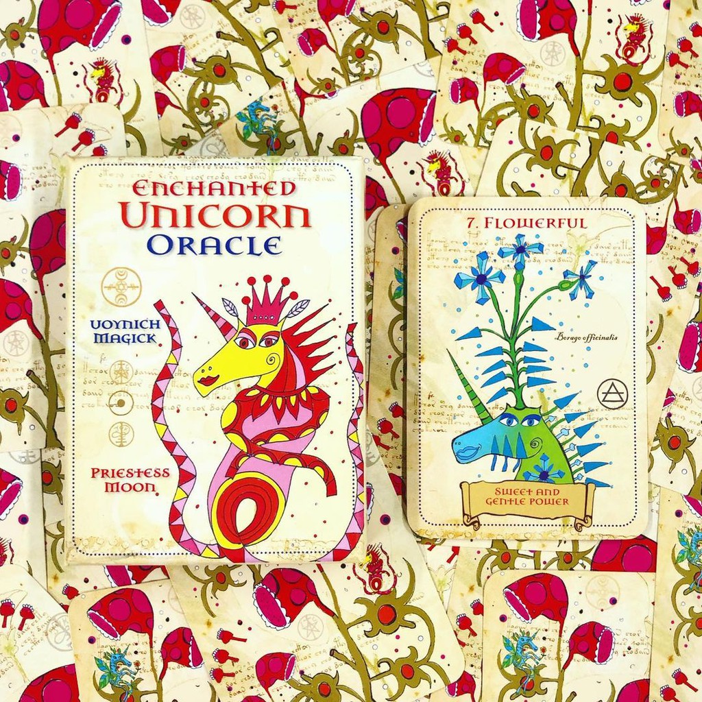Bộ Bài Enchanted Unicorn Oracle (Mystic House Tarot Shop) - Bài Gốc Authentic Chính Hãng 100%