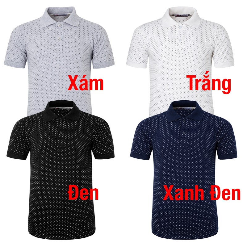 Áo polo nam cổ bẻ SPMAHT19 in họa tiết có nhiều màu, thoáng mát, form cơ bản - PigoFashion