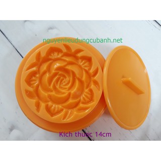 Khuôn nhấn xôi Tròn mặt Hoa Hồng đường kính 14cm