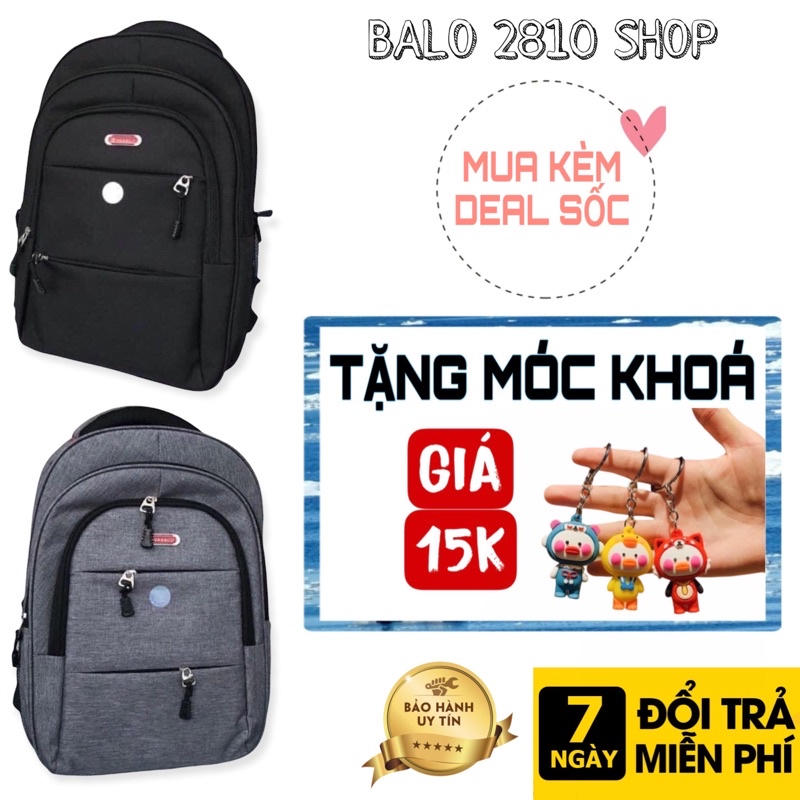 Balo Laptop Vải Canvas Cao Cấp Backpack 2810 Clothes Shop Balo Đi Học Đựng Laptop Ulzzang Unisex