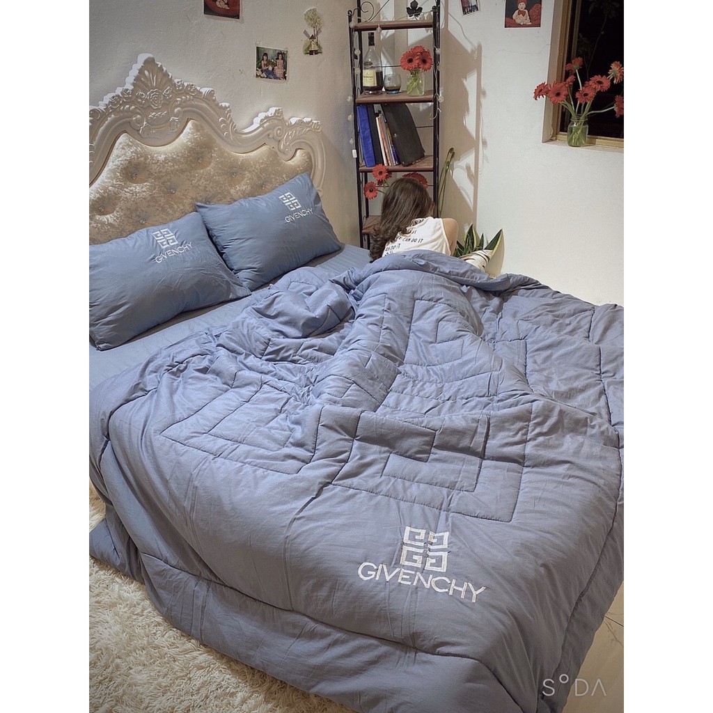 Bộ Chăn Ga Gối Cotton Đũi Thương Hiệu Cao Cấp 5 Món | BigBuy360 - bigbuy360.vn
