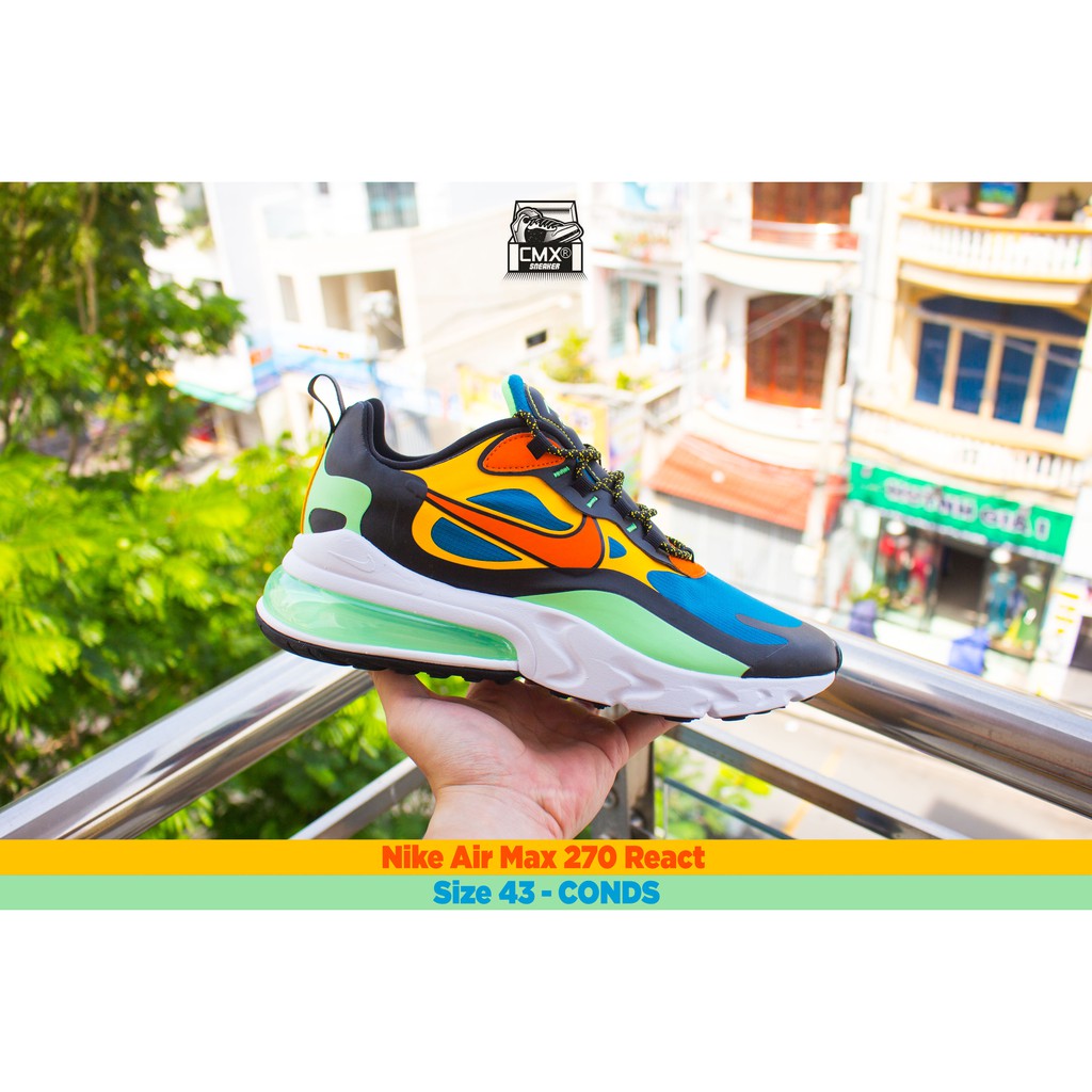 😘 [ HÀNG CHÍNH HÃNG ] Giày Nike Air Max 270 React Multicolor ( CZ7869-300 ) - REAL AUTHETIC 100%