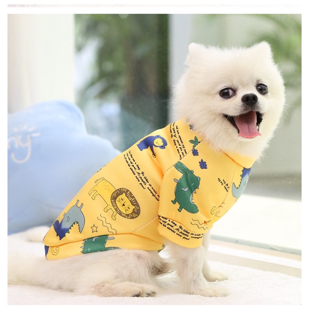Áo nỉ có tay cho chó mèo, áo poodle 5 size siêu nhỏ, trung, siêu bự- Hàng xuất siêu xịn