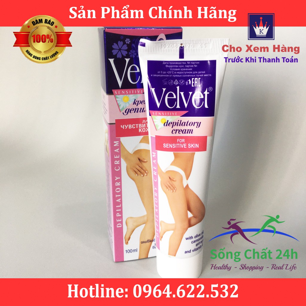 Kem Tẩy Lông Velvet Nga - Sống Chất 24h