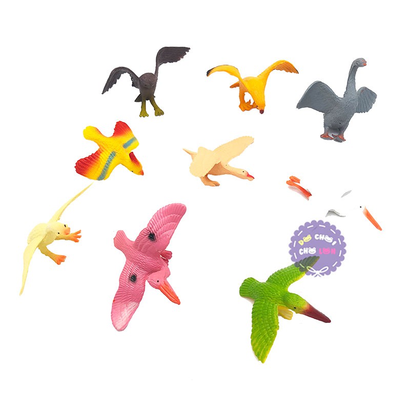 Mô hình động vật các loài con vật bằng nhựa Việt Nam size 5 cm