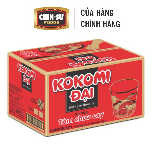 Mì Ly KOKOMI ĐẠI Thùng 24 Ly