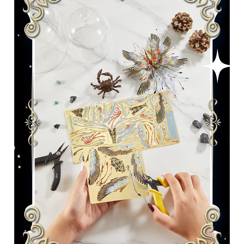 Mô Hình Kim Loại 3D Lắp Ráp Piececool Thiên Ngữ Hạc Cự Giải  IP067-KG