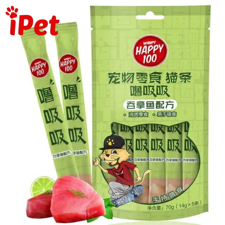 Thức Ăn Pate Súp Thưởng Wanpy Happy 1 Thanh - iPet Shop