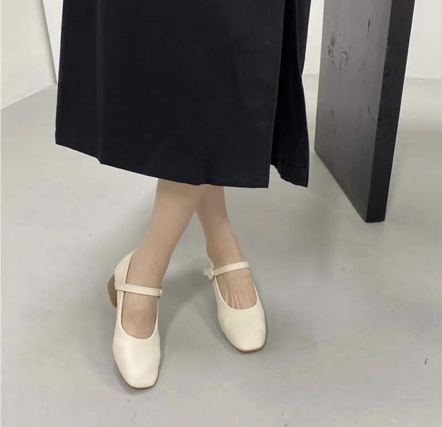 🌟Giày Búp Bê Trắng Da Mềm🌟Cô Nàng Kiêu Kì Giữa Tiết Trời Thu🌟 | BigBuy360 - bigbuy360.vn