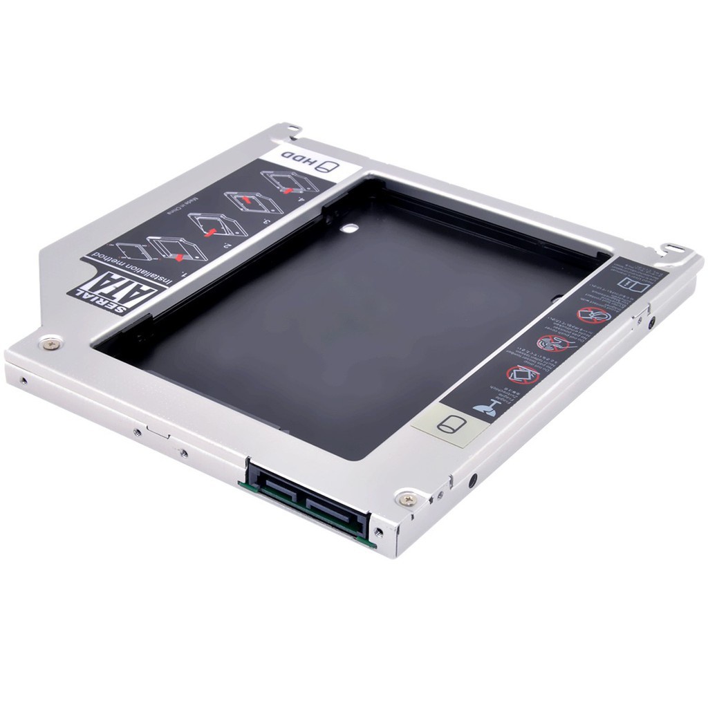 Caddy Bay mỏng 9.5mm Dùng Để Lắp Thêm 1 Ổ Cứng, SSD Thay Vào Vị Trí Của Ổ DVD | BigBuy360 - bigbuy360.vn