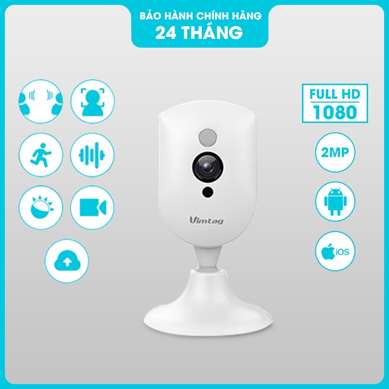 Camera ip wifi Conico 812E Full HD 1080P 2MP - Góc quan sát rộng 150 độ, Đàm thoại 2 chiều, Báo động đột nhập