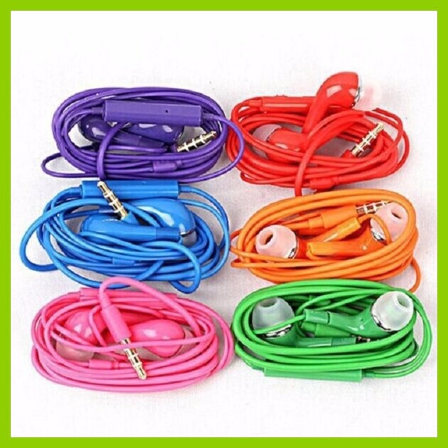Tai nghe có dây nhiều màu sắc jack 3.5 loại rẻ đẹp, âm thanh tốt